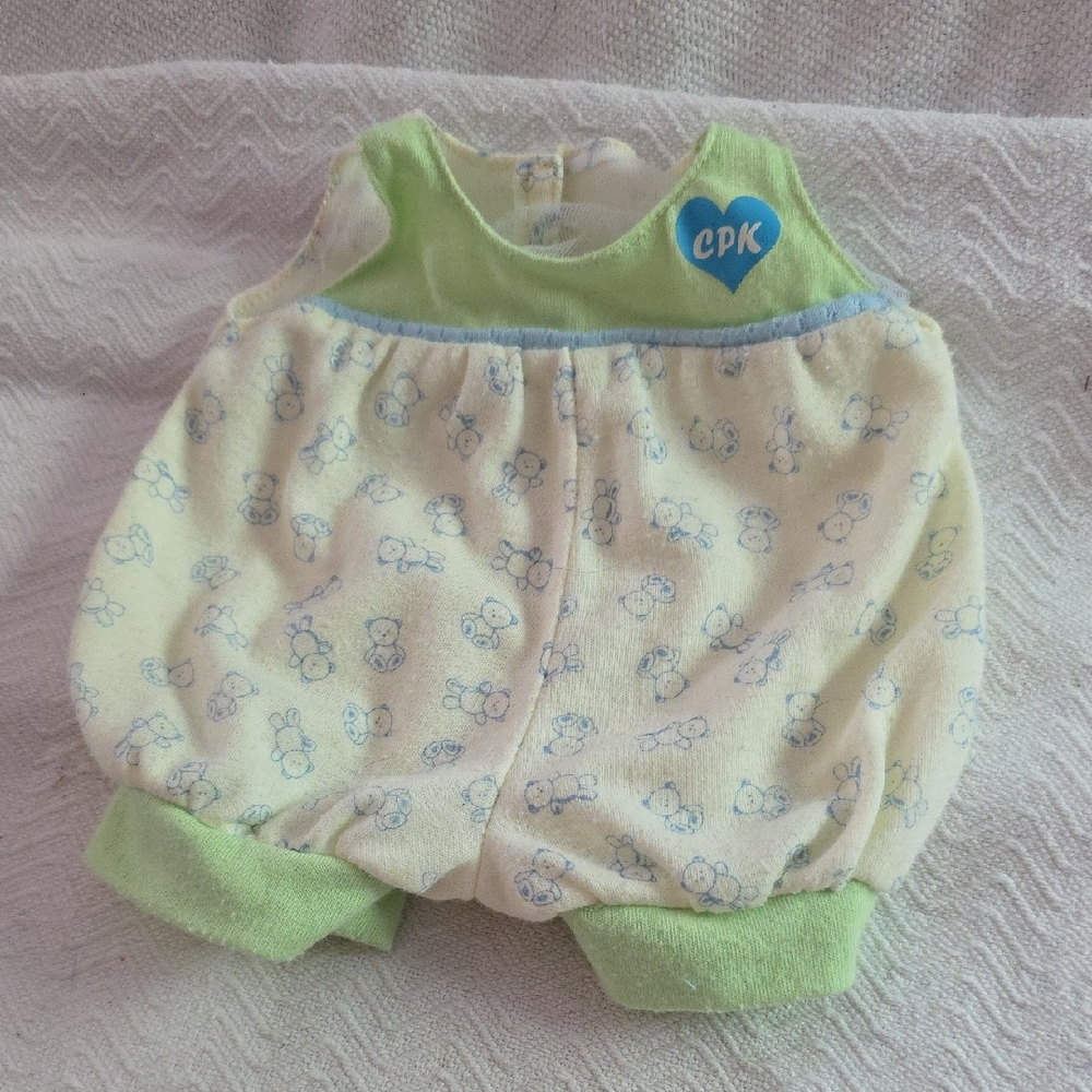 CPK Green and Cream Doll Outfit
